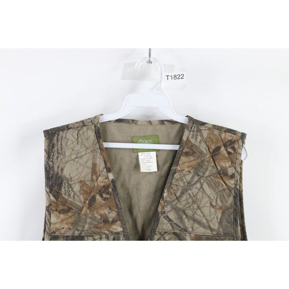 Vintage Mens Large Quail Unlimited Dove Hunter Realtree Camouflage Hunting Vest - Picture 2 of 7